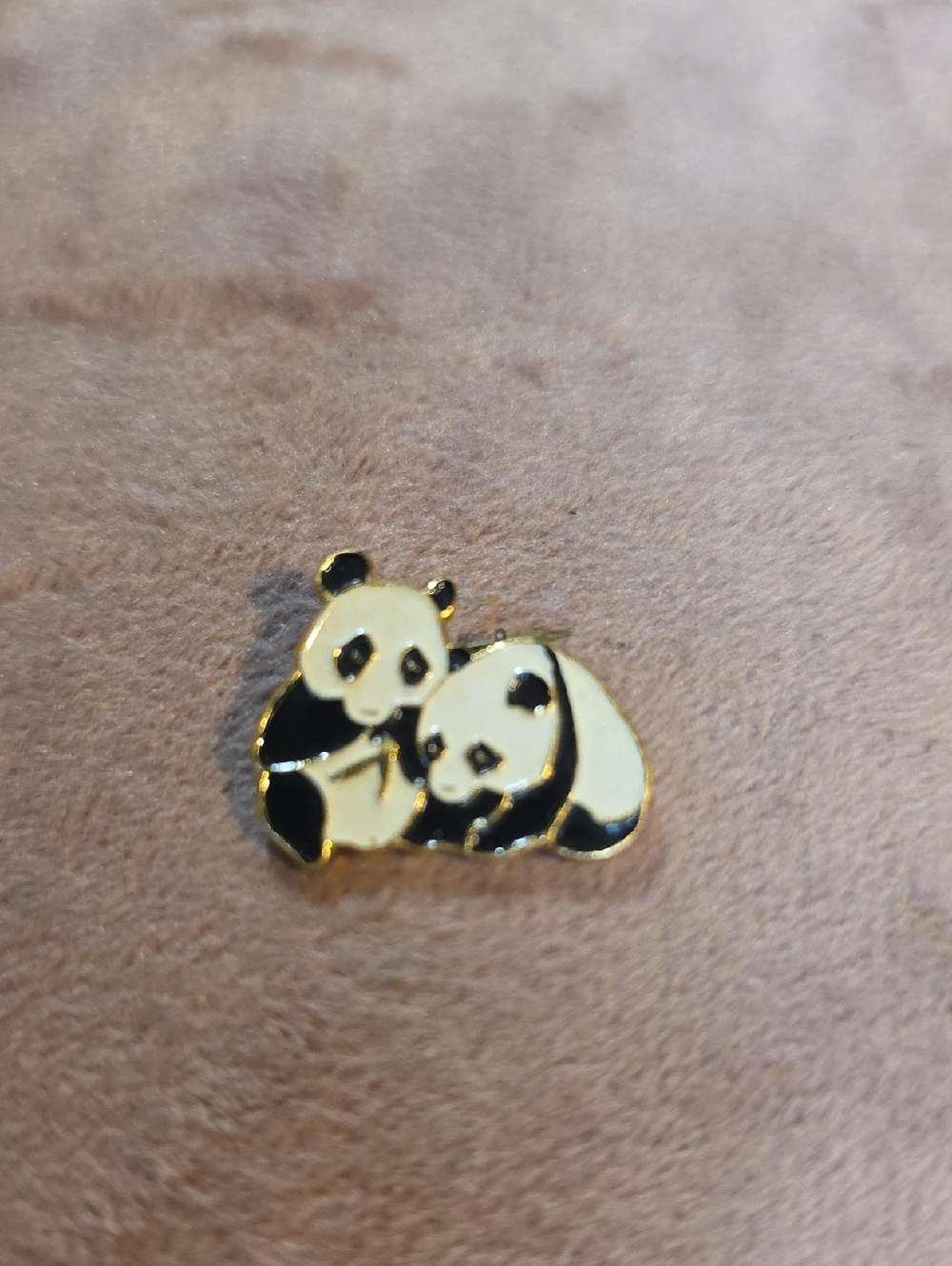 Vintage Signed Panda Pin- Signed